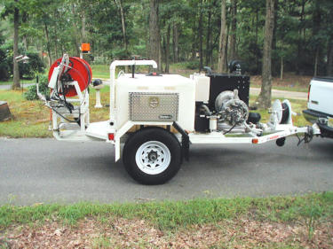 Harben trailer mounted high pressure jetter
